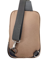 FIB Byron Sling Backpack Bag Travel w/ Single Adjustable Strap - Brown