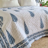 Kolka Pine Tree Reversible Quilt - Grey (King - 228 cm x 274 cm)