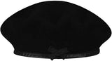 KANGOL Wool Monty Beret French Hat Military Cap in Black