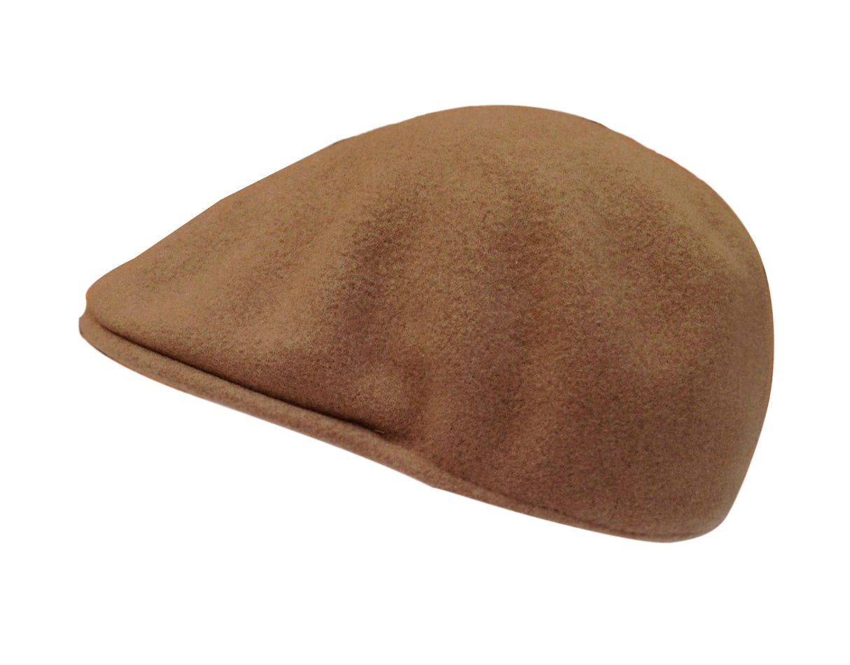 KANGOL 504 Wool Ivy Cap Mens Warm Winter Flat Classic Hat - Camel