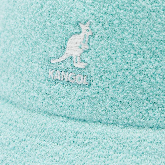 Kangol Bermuda Casual Bucket Hat Terry Towelling Cap - Blue Tint