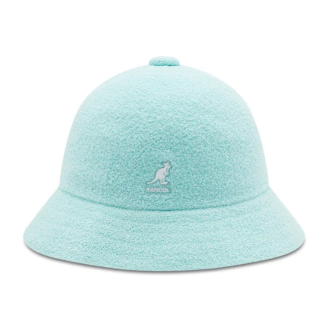 Kangol Bermuda Casual Bucket Hat Terry Towelling Cap - Blue Tint