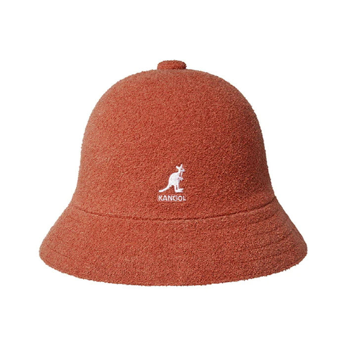 Kangol Bermuda Casual Bucket Hat Terry Towelling Cap Summer - Fiercy Orange