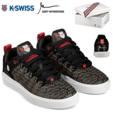 K-Swiss Gary Vee Low Tops Mid Sneakers Shoes Vaynerchuk Casual - Black/White/Red