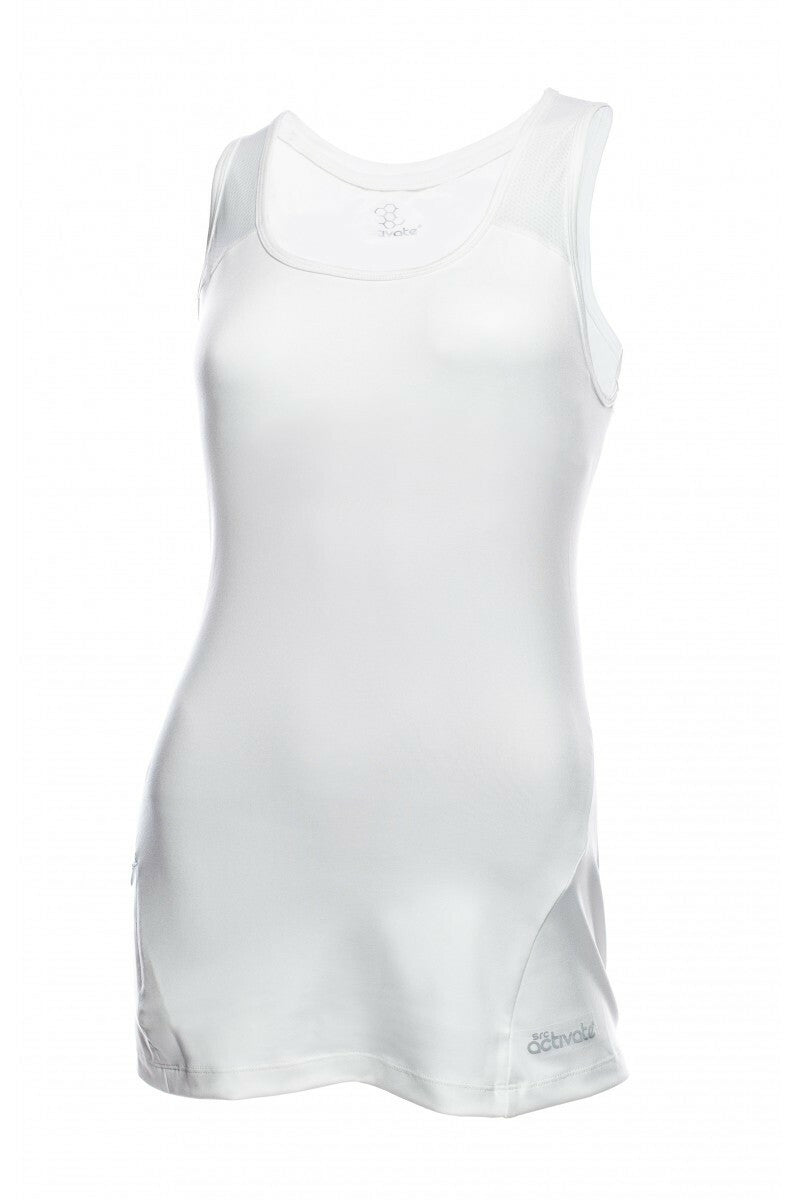 SRC Activate Womens Sports Tank Top Gym Tennis - White