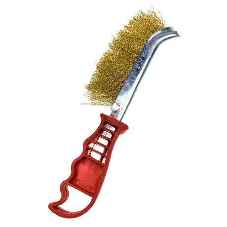 25cm WIRE BRUSH General Purpose Brassed Steel Heavy Duty