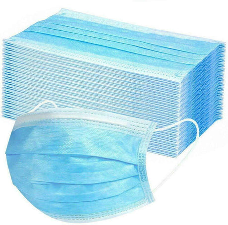 100x Disposable Surgical Face Mask Dust Mouth Guard 3 Ply Air Purifying