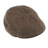 DENTS Mens Drivers Cap Abraham Moon Hat Tweed Peeky Blinders - Chocolate