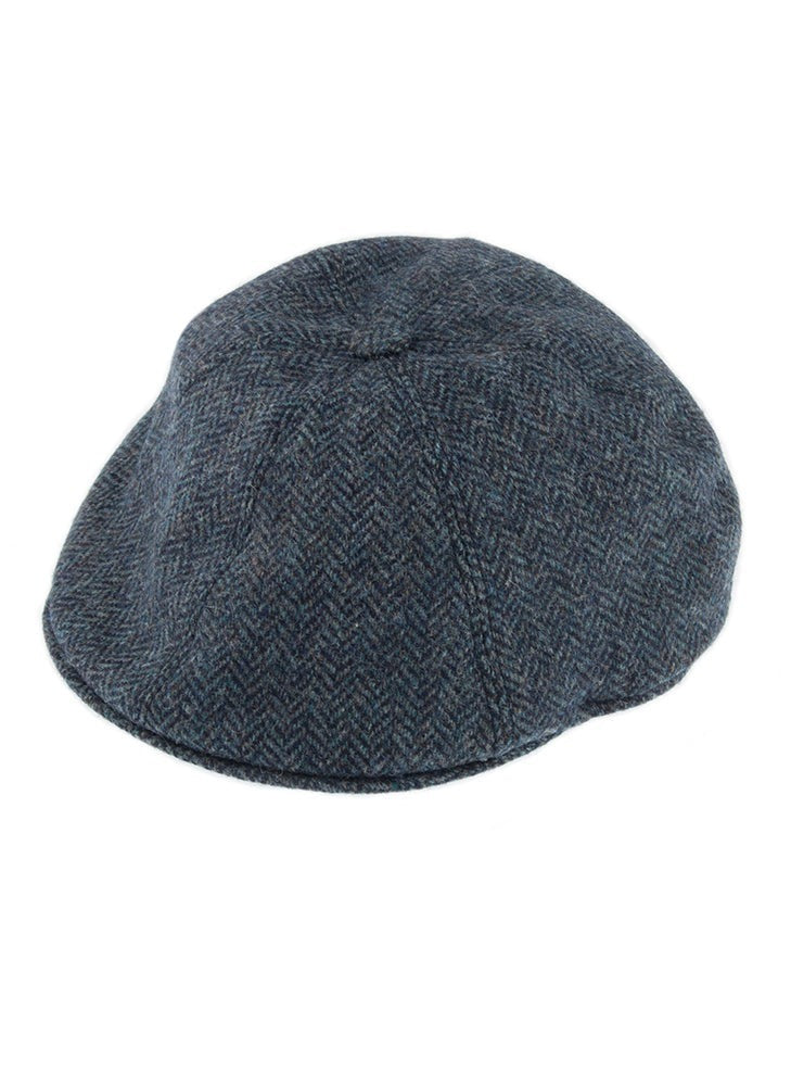 DENTS Mens Drivers Cap Abraham Moon Hat Tweed Peeky Blinders - Navy