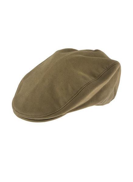 Dents Mens Moleskin Flat Cotton Cap Ivy Hat - Camel