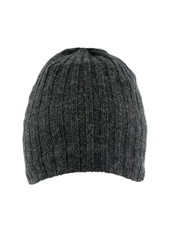 Dents Mens Lambswool Blend Knitted Beanie Hat - Charcoal