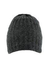 Dents Mens Lambswool Blend Knitted Beanie Hat - Charcoal