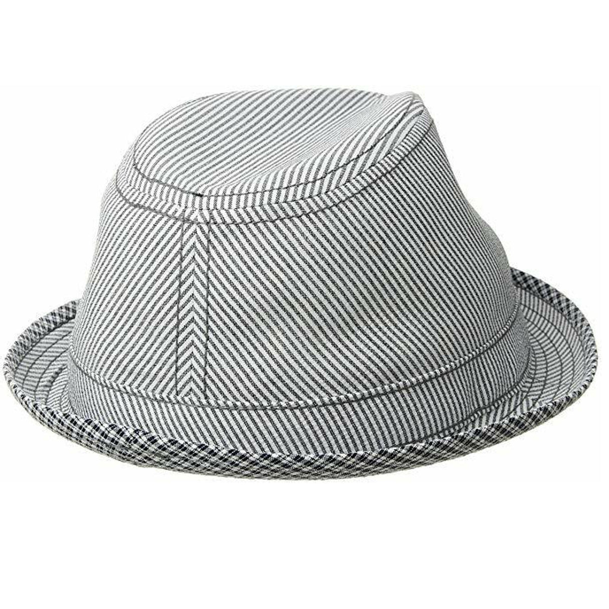 Goorin Brothers Mens Mind Seeker Flip Up Fedora Trilby Hat Lightweight - Grey