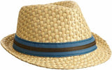 Goorin Bros. Malibu Fedora Straw Hat Mens Trilby Cap Panama Summer - Natural