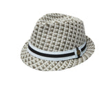 Goorin Brothers Pleasure Point Paper Straw Trilby Hat Summer Cuban - Grey