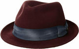 Goorin Brothers Dean the Butcher 4 Inches Center Dent Crown Hat - Burgundy