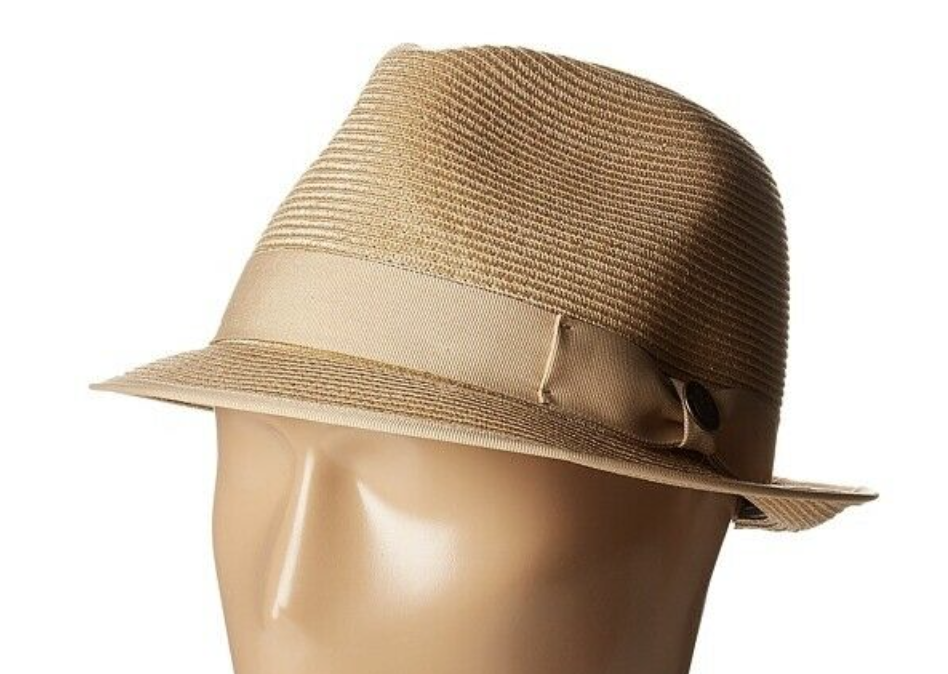 Goorin Bros Baseline Stingy Brim Fedora Hat Trilby Summer Straw - Tan