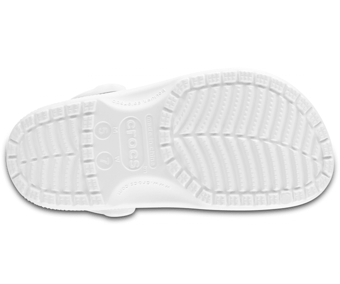 Crocs Classic Clogs Roomy Fit Sandal Clog Sandals Slides Waterproof - White