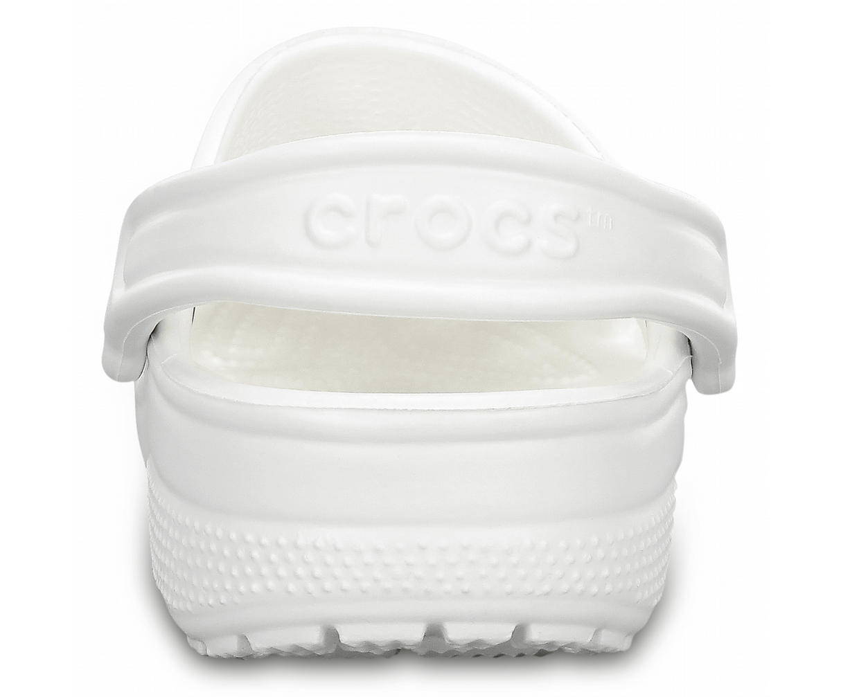 Crocs Classic Clogs Roomy Fit Sandal Clog Sandals Slides Waterproof - White