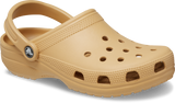 Crocs Classic Clogs Roomy Fit Sandal Clog Sandals Slides Waterproof in Wheat