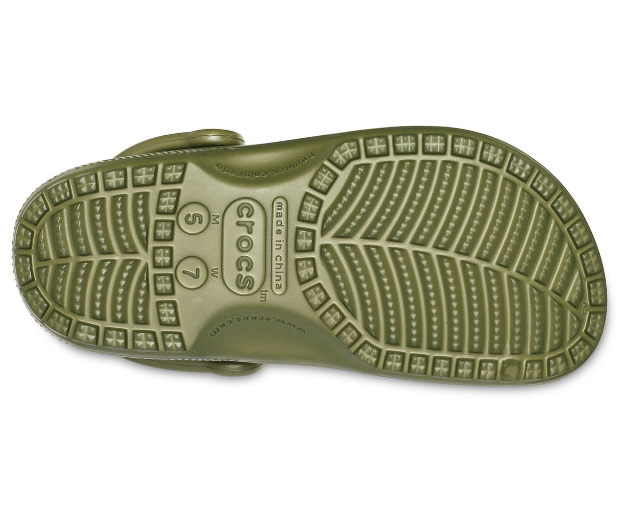 Crocs Classic Clogs Roomy Fit Sandal Clog Sandals Slides Waterproof - Army Green