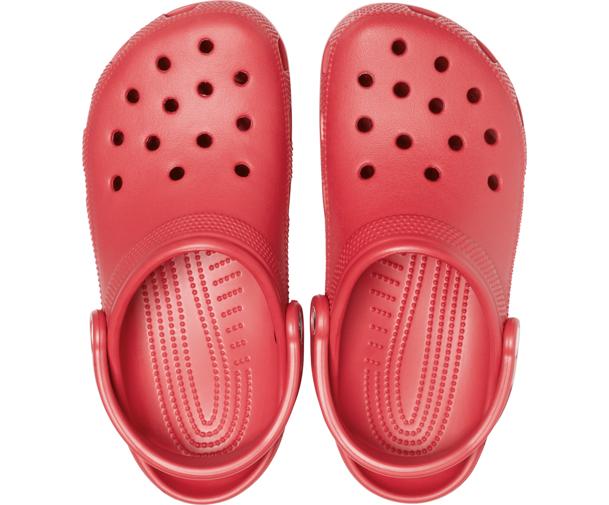 Crocs Classic Clogs Roomy Fit Sandal Clog Sandals Slides Waterproof - Pepper Red