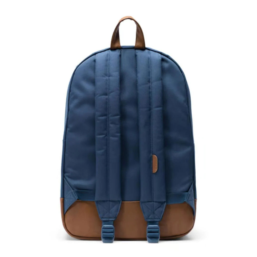 Herschel 21.5L Heritage Classic Backpack Bag Synthetic Leather - Navy/Tan