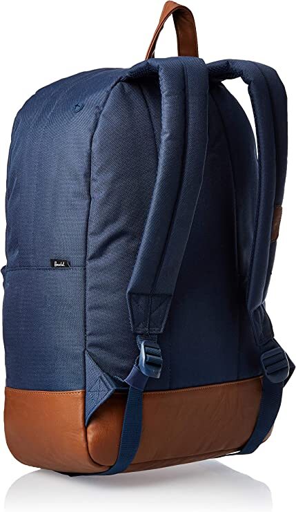 Herschel 21.5L Heritage Classic Backpack Bag Synthetic Leather - Navy/Tan