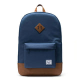 Herschel 21.5L Heritage Classic Backpack Bag Synthetic Leather - Navy/Tan