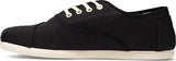 TOMS Heritage Mens Canvas Casual Shoes Sneakers Lace Up Low Cut - Black