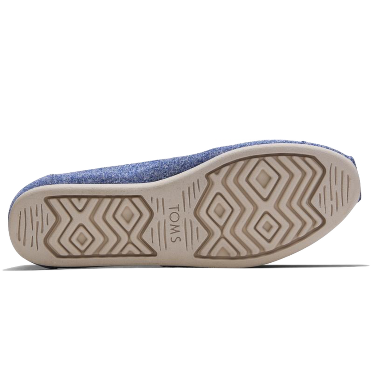 TOMS Womens Vallarta Alpargata Canvas Shoes Sneakers Espadrilles - Blue Melange Knit