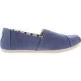 Toms Alparagta Womens Canvas Slip-On Slip-On Sneakers - Slate Blue