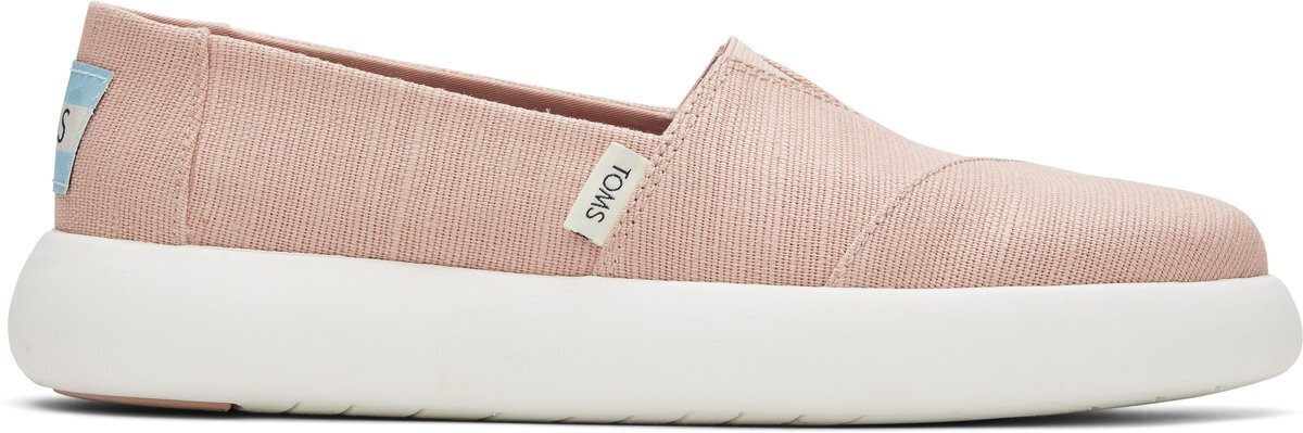 TOMS Womens Canvas Slip On Shoes Sneakers Flats Alpargata Espadrilles - Dusty Pink