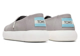 TOMS Womens Canvas Slip On Shoes Sneakers Flats Alpargata Espadrilles - Grey