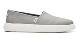 TOMS Womens Canvas Slip On Shoes Sneakers Flats Alpargata Espadrilles - Grey