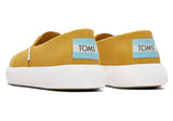 TOMS Womens Canvas Slip On Shoes Sneakers Flats Alpargata Espadrilles - Mustard