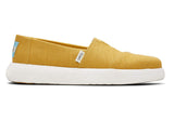 TOMS Womens Canvas Slip On Shoes Sneakers Flats Alpargata Espadrilles - Mustard