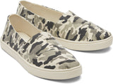 TOMS Womens Casual Canvas Slip On Sneakers Shoes Espadrilles - Army Camo Camouflage