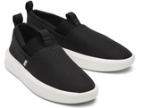 TOMS Mens Canvas Slip On Shoes Casual Sneakers Breathable Espadrilles - Black