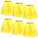 6x Yellow Tulle Ballerina Tutu – Large, Perfect for Costumes, Dance, and Events Australia Day