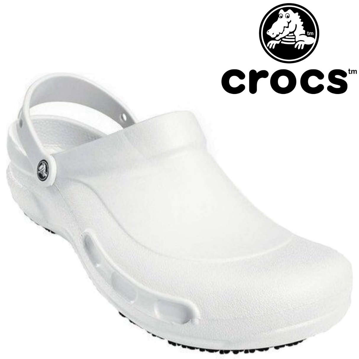 Crocs Bistro Clogs Mens Womens Slip-on Shoes Slippers Sandals (Unisex) - White