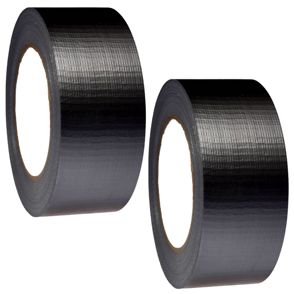 2x Black Cloth Tape 48mm x 6m Duct Gaffa Gaffer Blast Flexible Hardware Multiuse