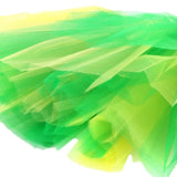 6x Green and Yellow Adult Tutu Australia Day Medium Size, 40cm Length, Elastic Waistband