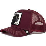 Goorin Brothers Mens Baseball Trucker Cap Hat Snapback Maroon Panther - Maroon