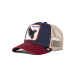 Goorin Brothers Animal Farm Eagle Freedom Snapback Cap Hat in Indigo