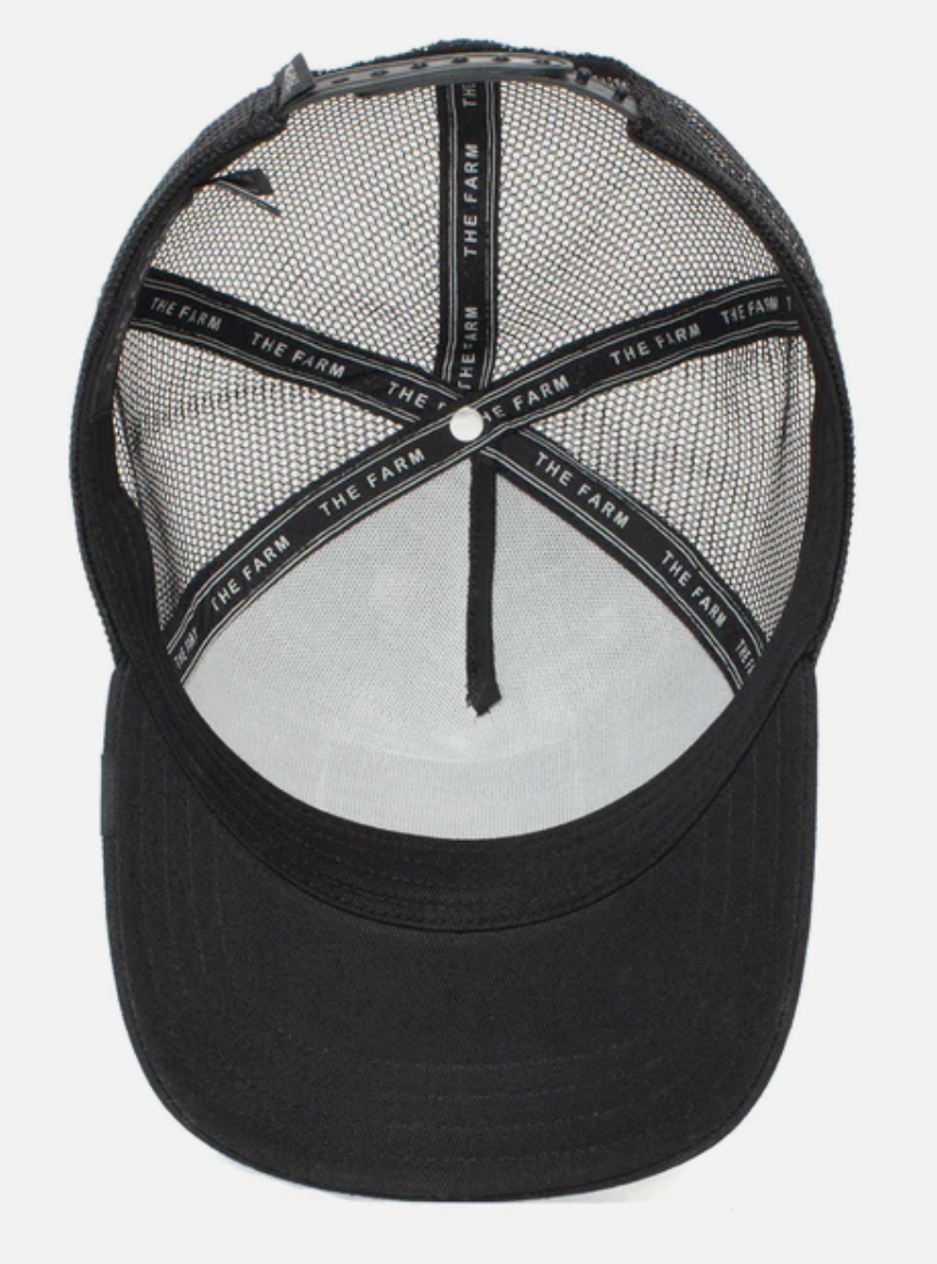 Goorin Brothers Mens Baseball Trucker Cap Hat Snapback The Stallion - Black