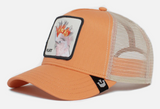 Goorin Brothers Mens Baseball Trucker Cap Hat Snapback The Flirty Bird - Coral