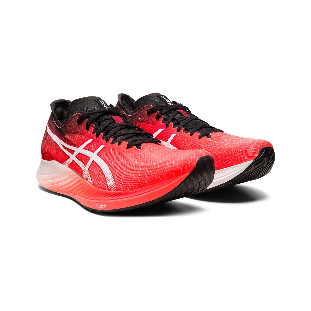 Asics Mens Magic Speed Neutral Running Sneakers Shoe - Sunrise Red/White