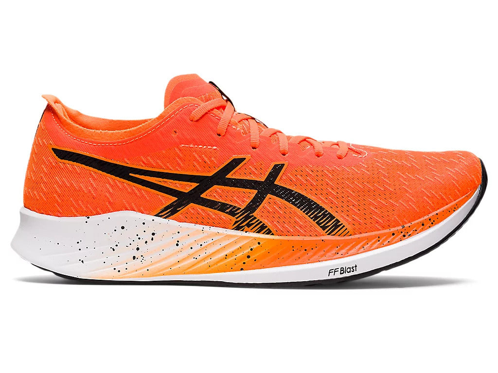 Asics Womens Magic Speed Sneakers Athletic Runner Shoes - Shocking Orange/Black