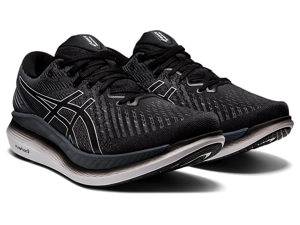 Asics Mens GlideRide 2 (2E) Sneakers Runners Running Shoes - Black/Carrier Grey